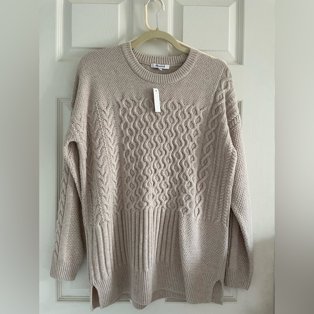 NWT Madewell cream wool sweater